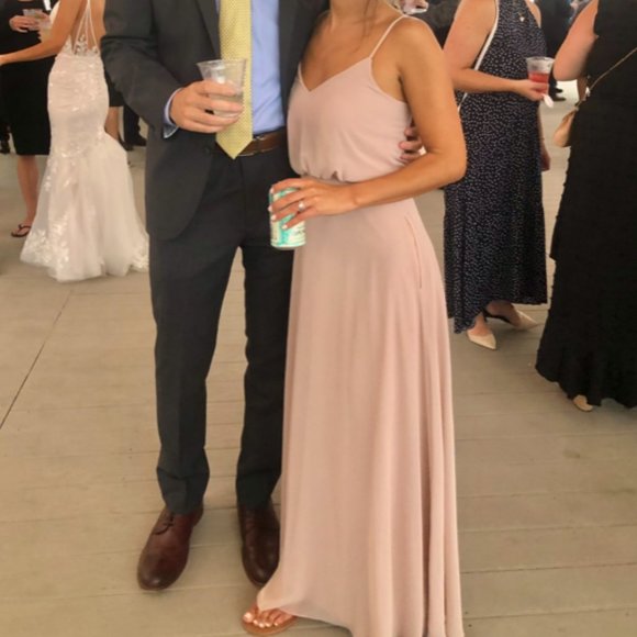 Birdy Brey GWENNIE DRESS CHIFFON TAUPE - Picture 3 of 4